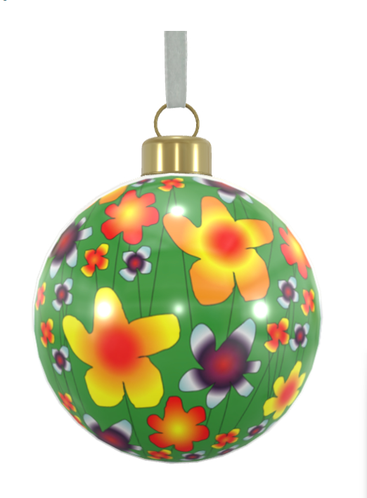 Unique Abstract Bone China Bauble