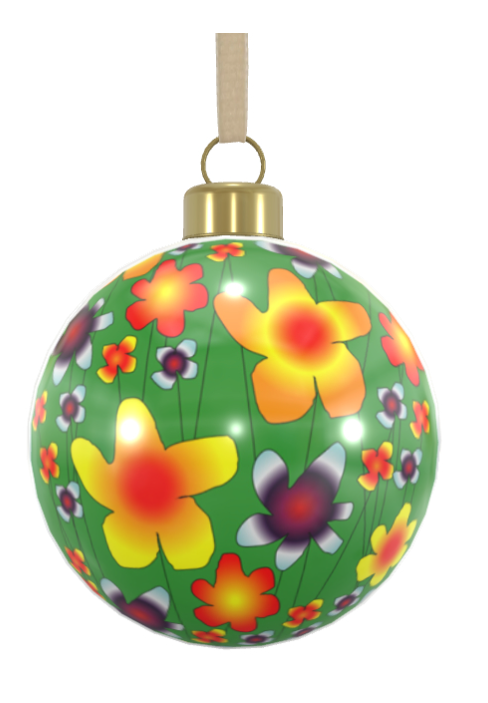 Unique Abstract Bone China Bauble