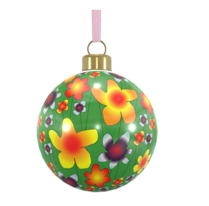 Unique Abstract Bone China Bauble