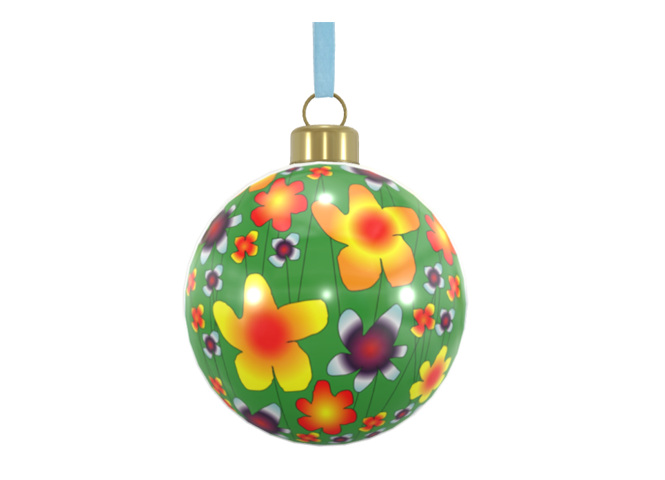 Unique Abstract Bone China Bauble