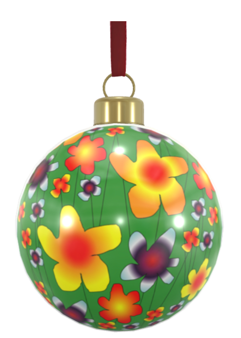 Unique Abstract Bone China Bauble