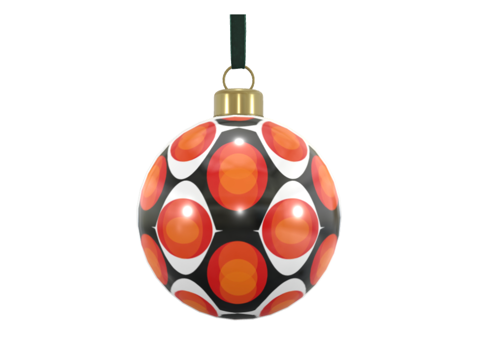 Unique Abstract Bone China Bauble
