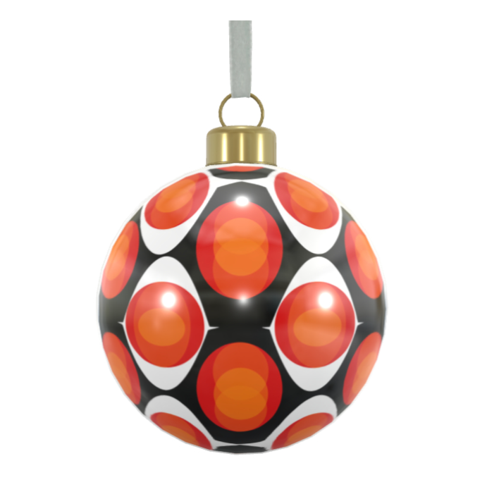 Unique Abstract Bone China Bauble