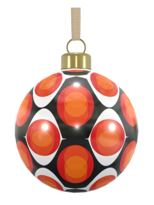 Unique Abstract Bone China Bauble