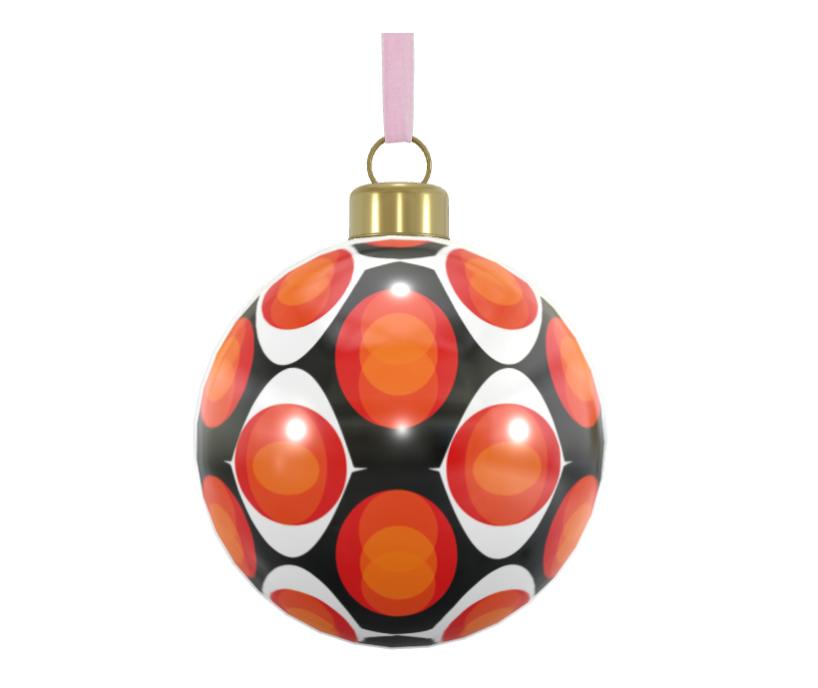 Unique Abstract Bone China Bauble