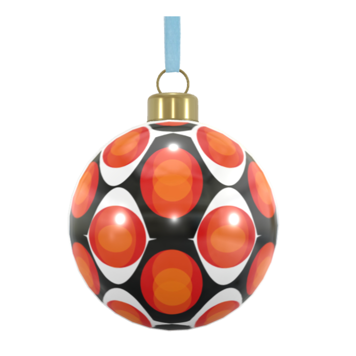 Unique Abstract Bone China Bauble