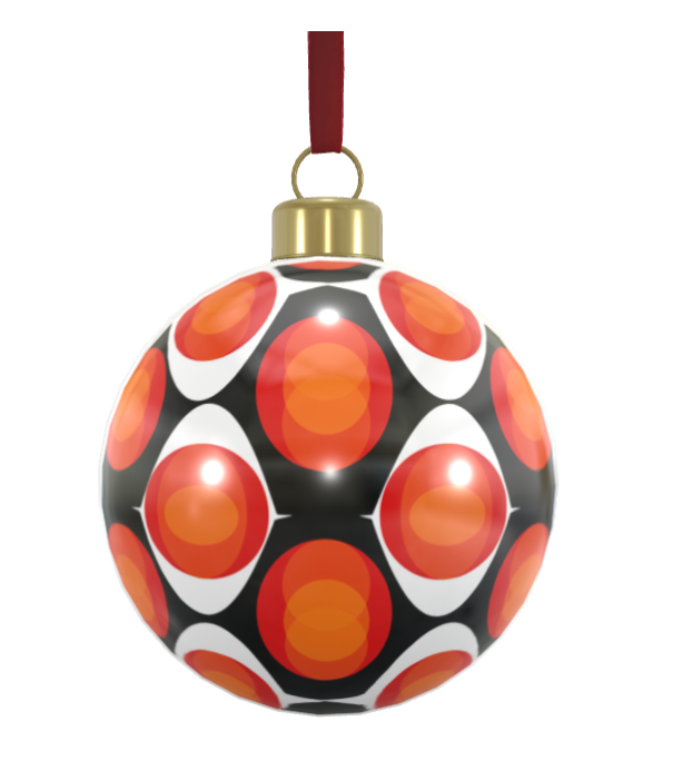 Unique Abstract Bone China Bauble