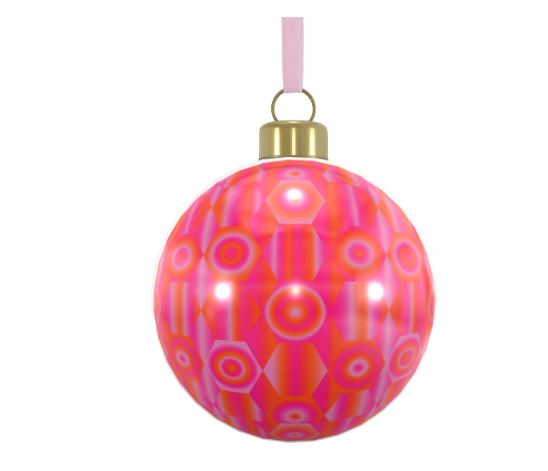 Unique Abstract Bone China Bauble