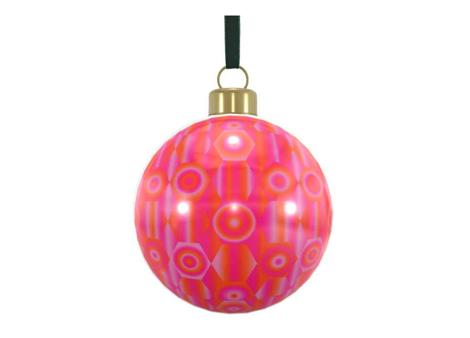 Unique Abstract Bone China Bauble