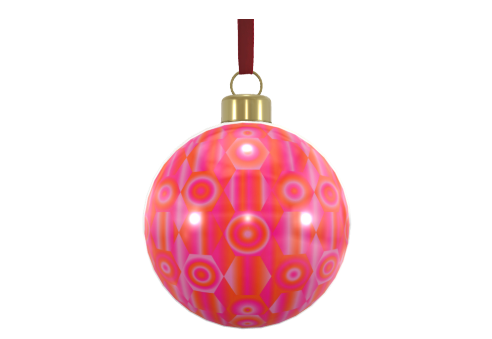 Unique Abstract Bone China Bauble