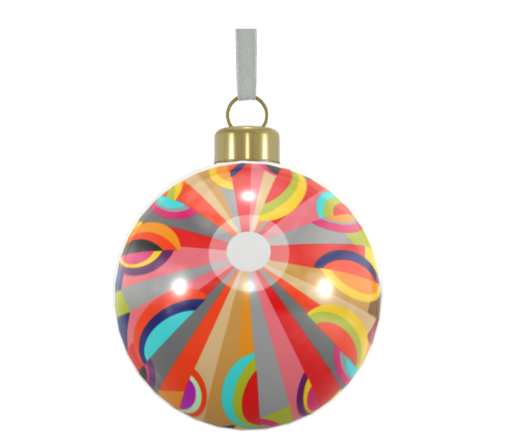 Unique Abstract Bone China Bauble