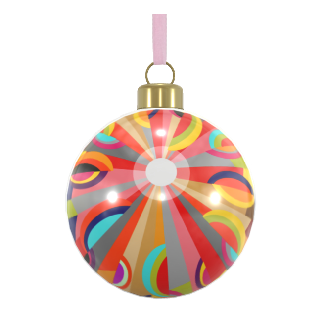 Unique Abstract Bone China Bauble
