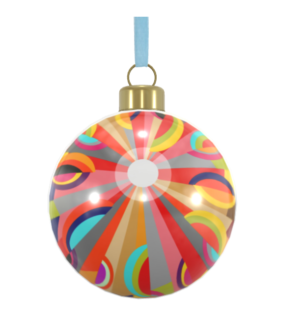 Unique Abstract Bone China Bauble