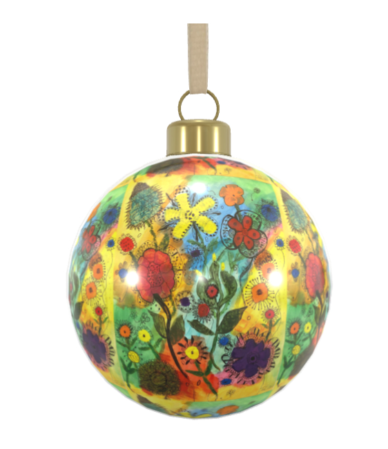 Unique Abstract Bone China Bauble