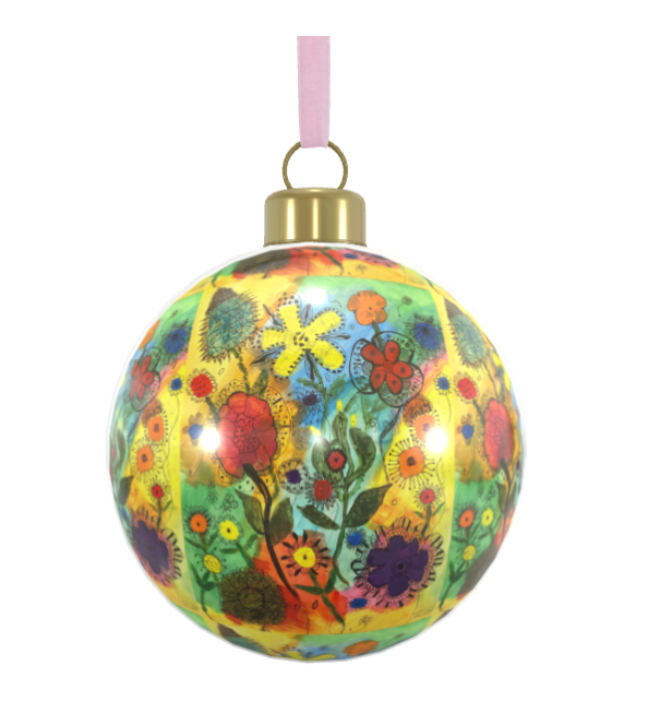 Unique Abstract Bone China Bauble