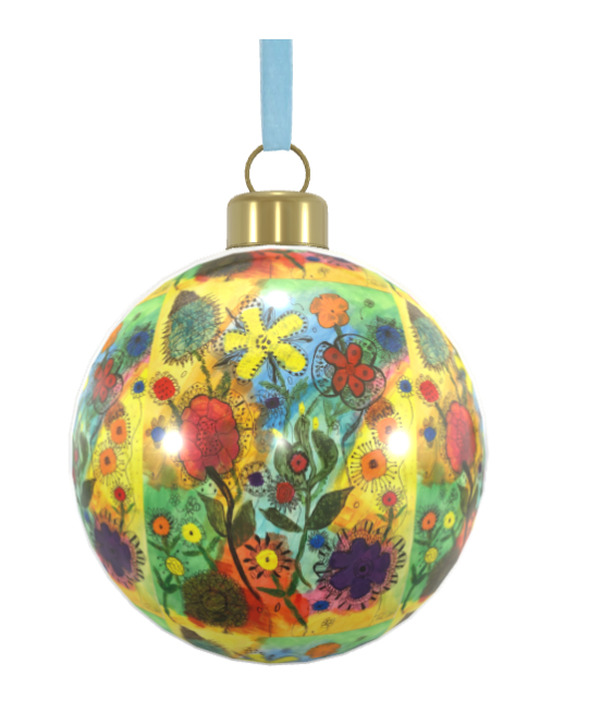 Unique Abstract Bone China Bauble
