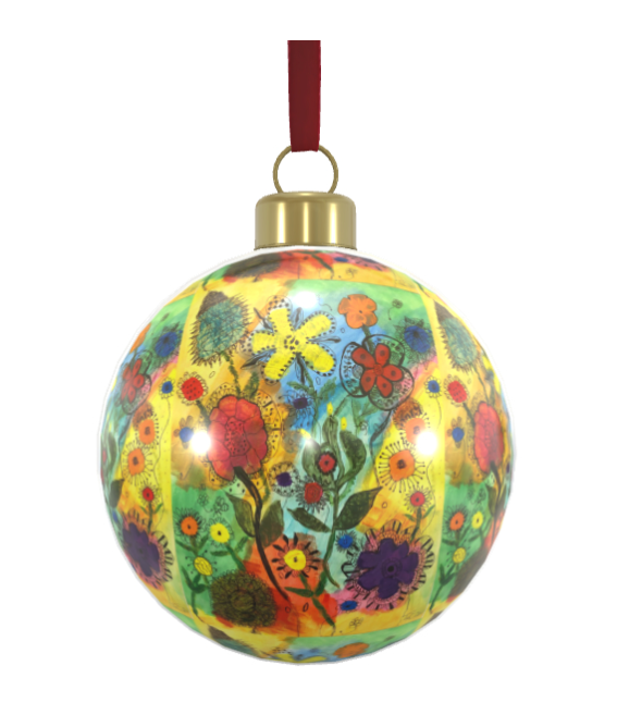 Unique Abstract Bone China Bauble