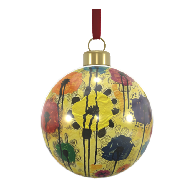 Unique Abstract Bone China Bauble