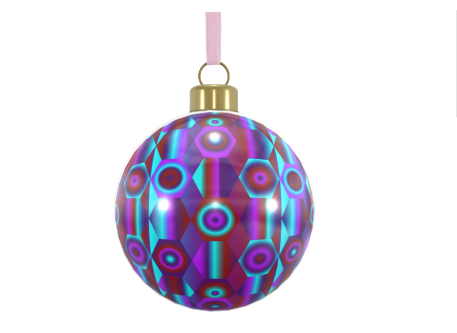 Unique Abstract Bone China Bauble
