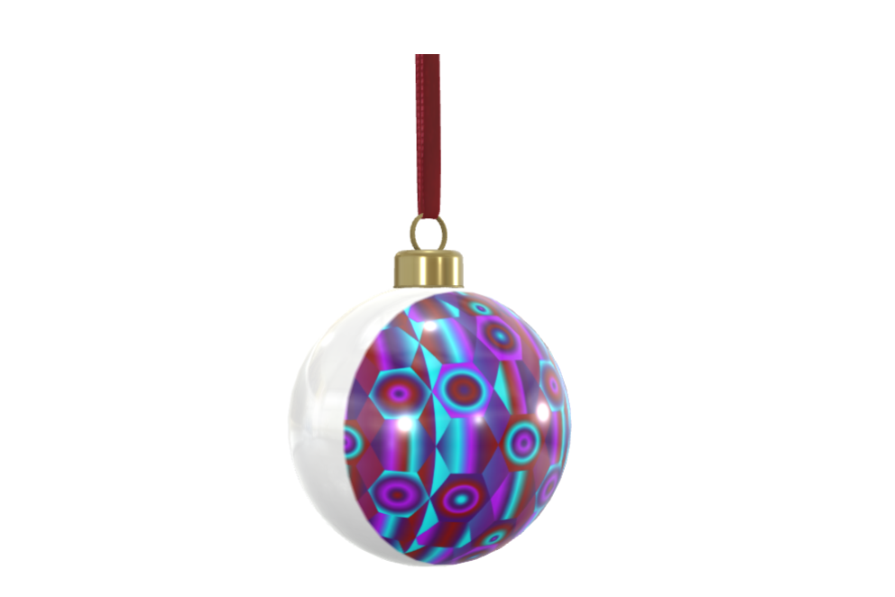 Unique Abstract Bone China Bauble