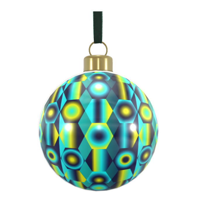 Unique Abstract Bone China Bauble