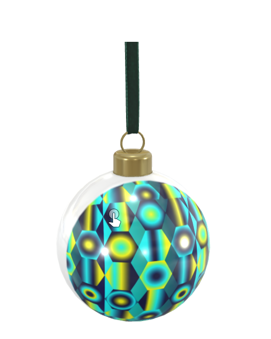 Unique Abstract Bone China Bauble