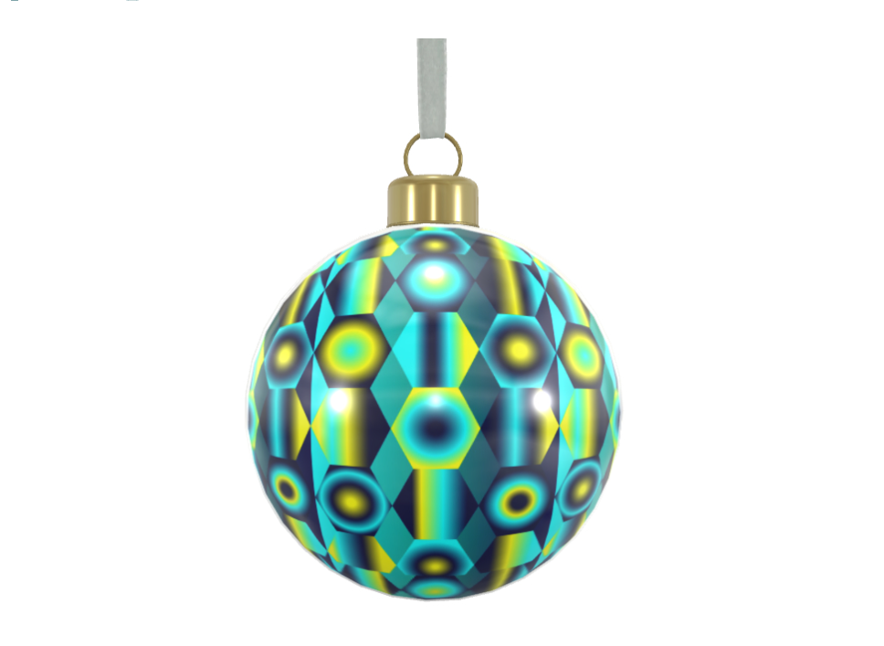 Unique Abstract Bone China Bauble