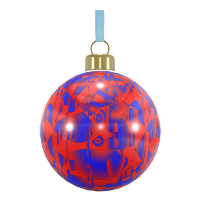 Unique Abstract Bone China Bauble