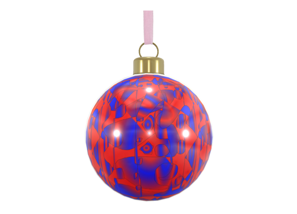 Unique Abstract Bone China Bauble