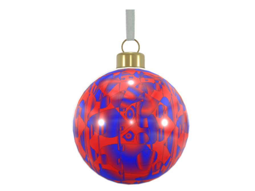 Unique Abstract Bone China Bauble
