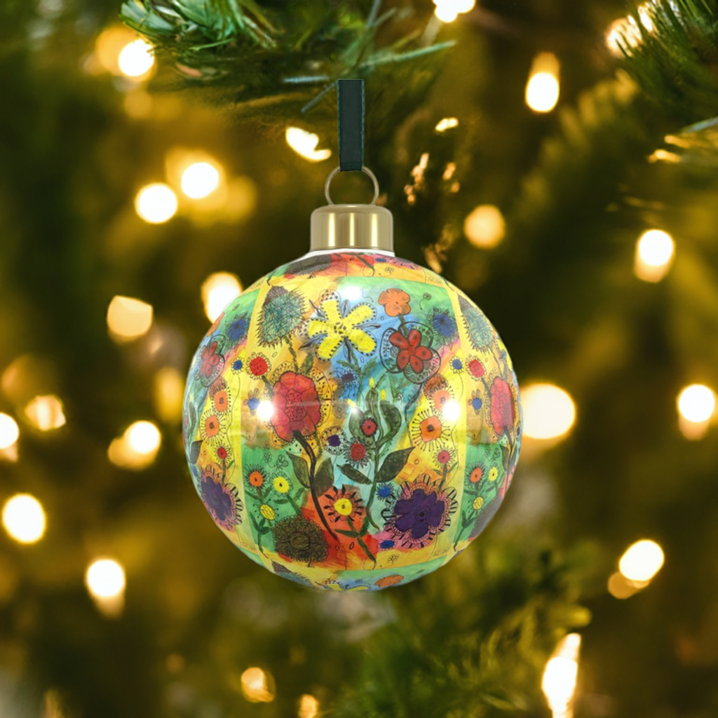 Unique Abstract Bone China Bauble