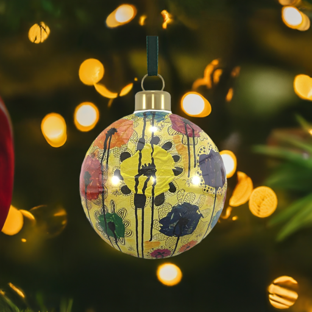 Unique Abstract Bone China Bauble