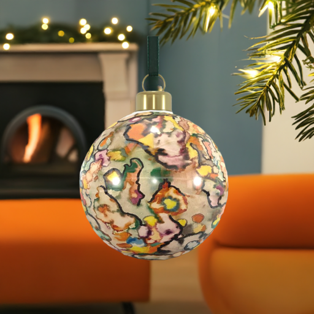 Unique Abstract Bone China Bauble
