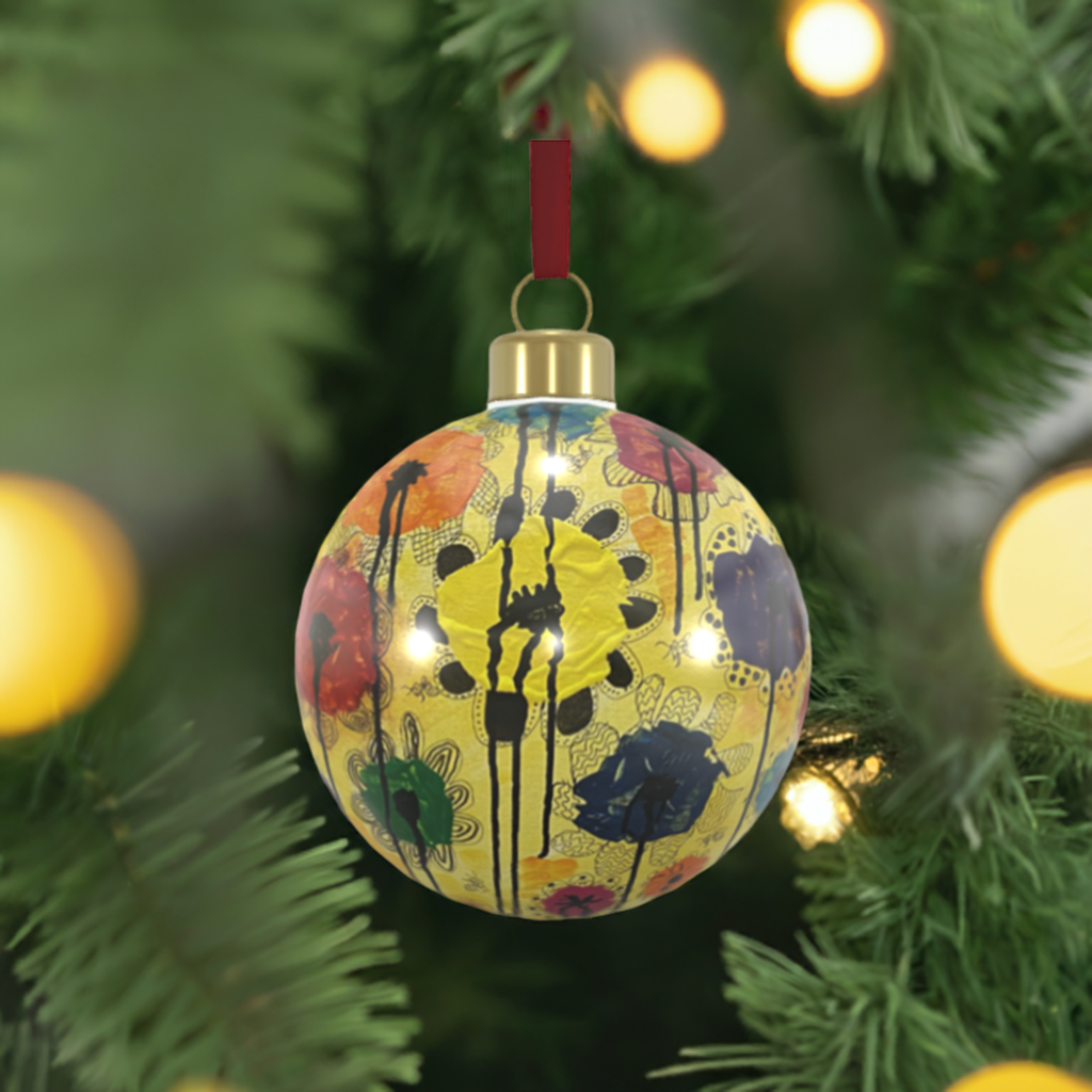 Unique Abstract Bone China Bauble