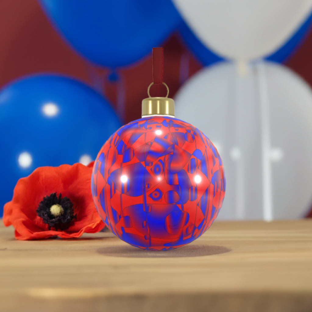 Unique Abstract Bone China Bauble