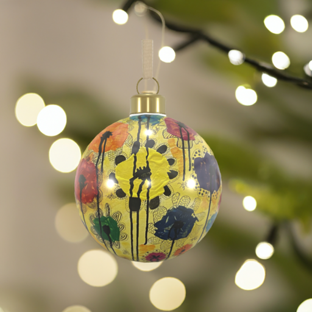 Unique Abstract Bone China Bauble