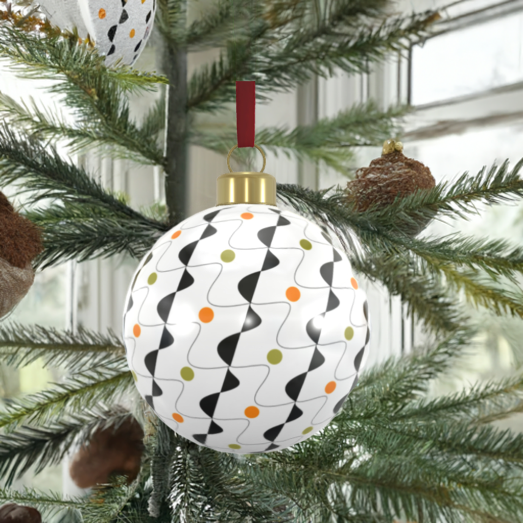 Unique Abstract Bone China Bauble
