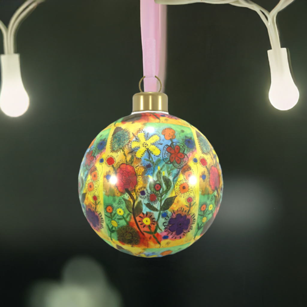 Unique Abstract Bone China Bauble