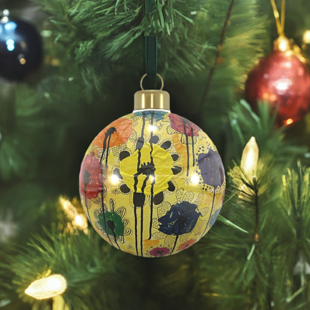 Unique Abstract Bone China Bauble