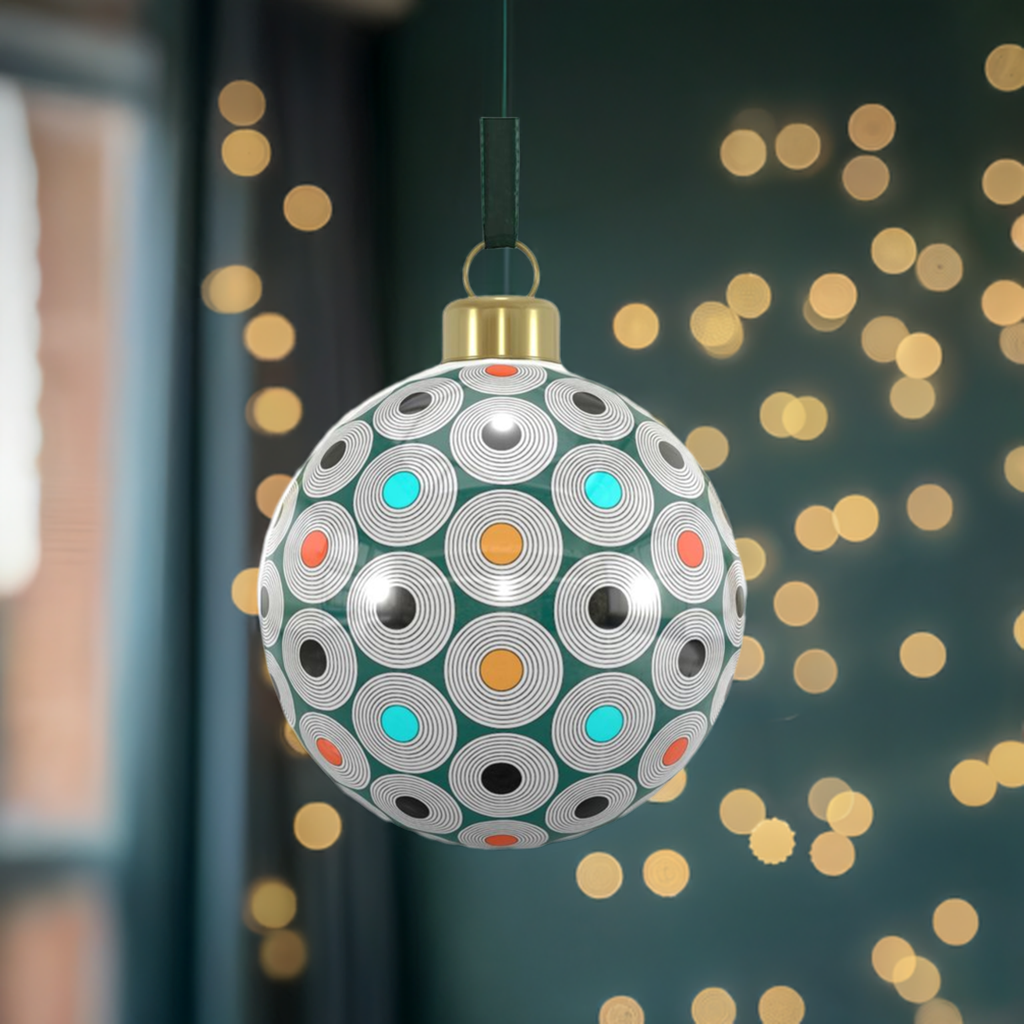Unique Abstract Bone China Bauble