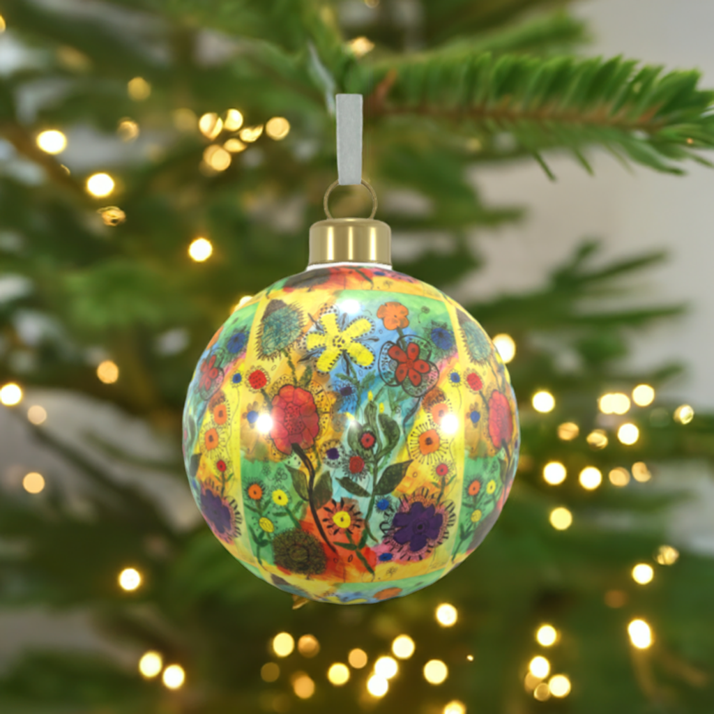 Unique Abstract Bone China Bauble