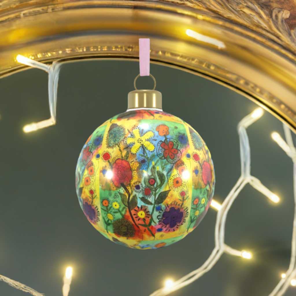 Unique Abstract Bone China Bauble