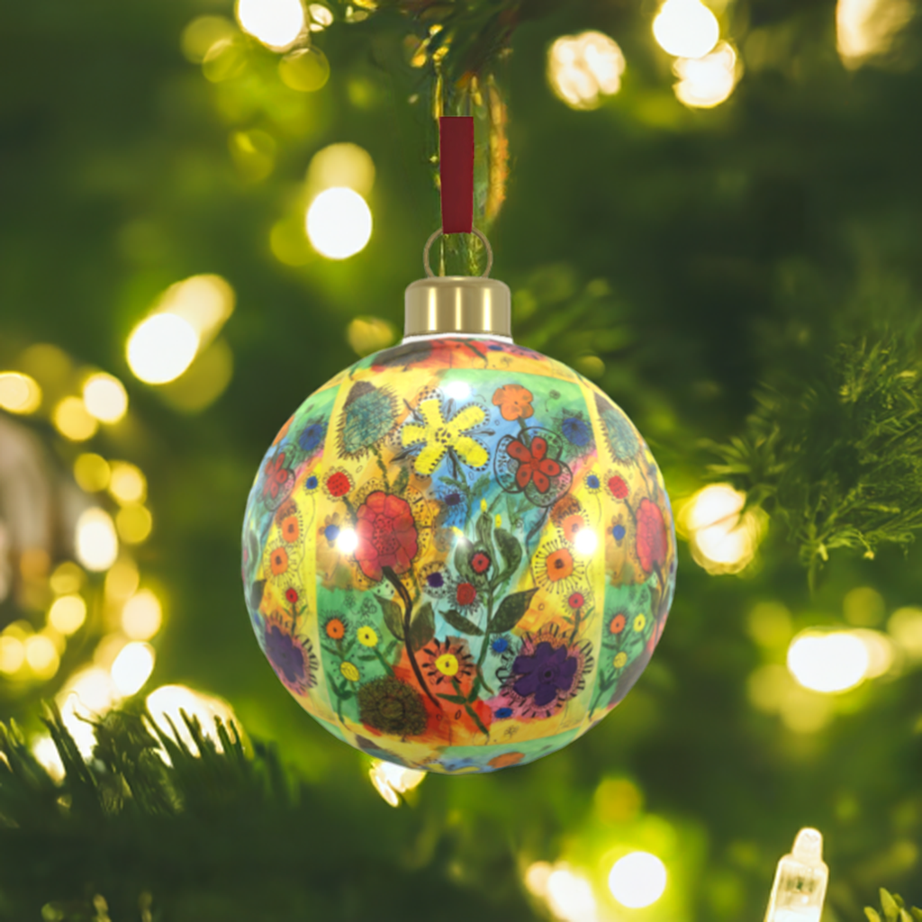 Unique Abstract Bone China Bauble