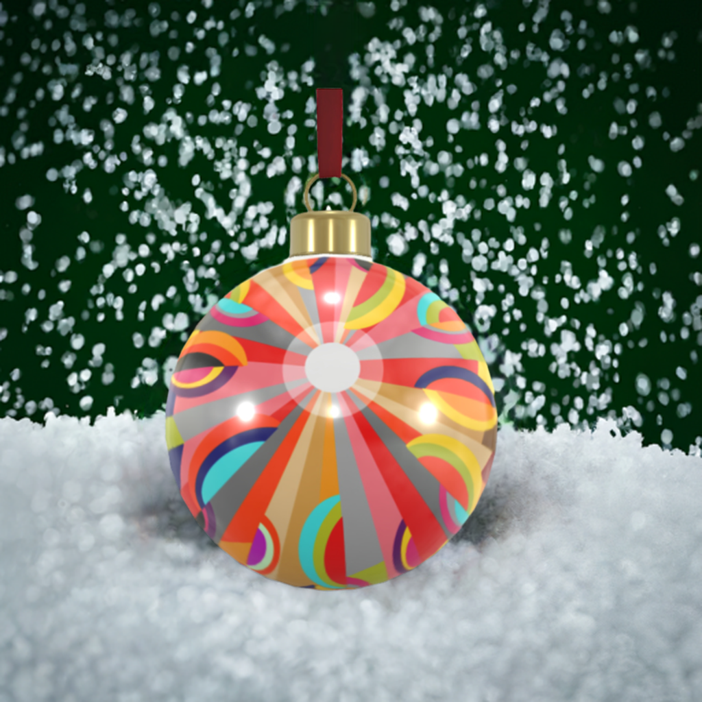Unique Abstract Bone China Bauble