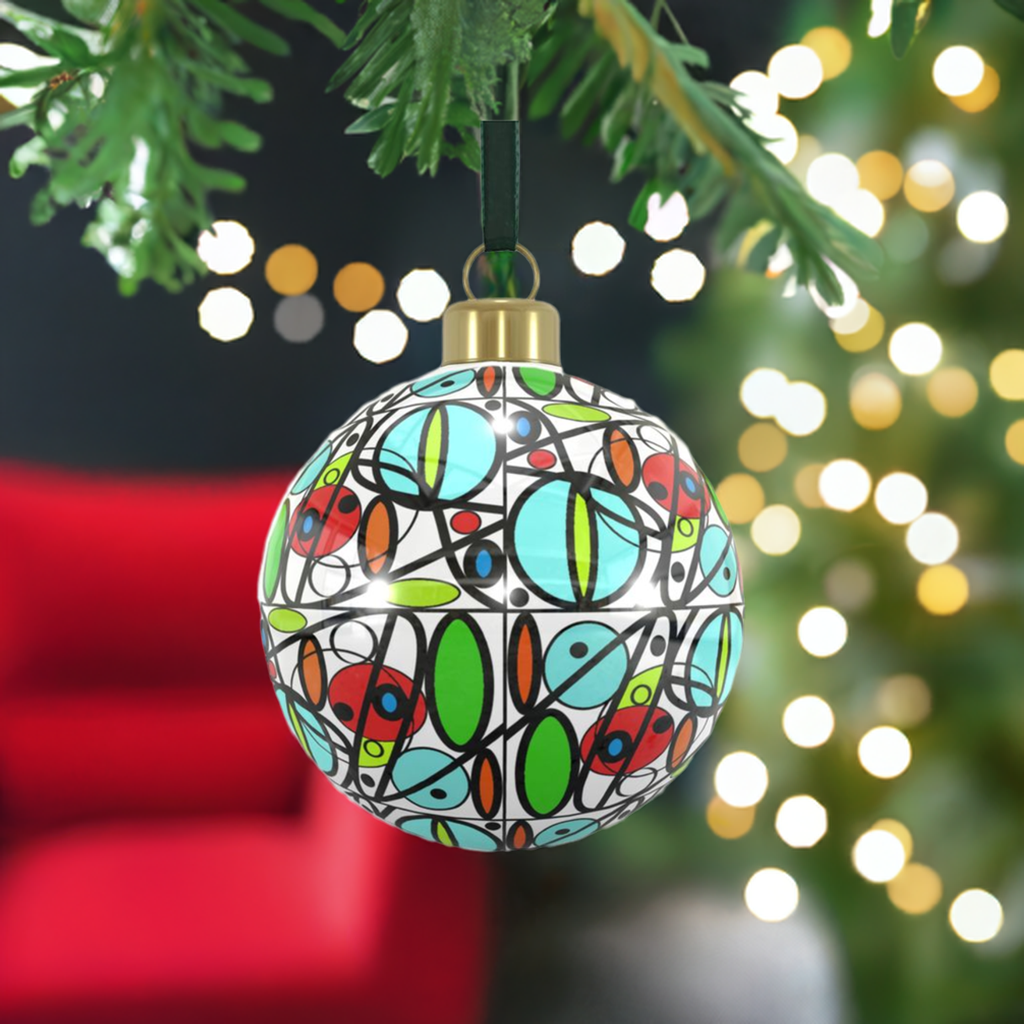 Unique Abstract Bone China Bauble