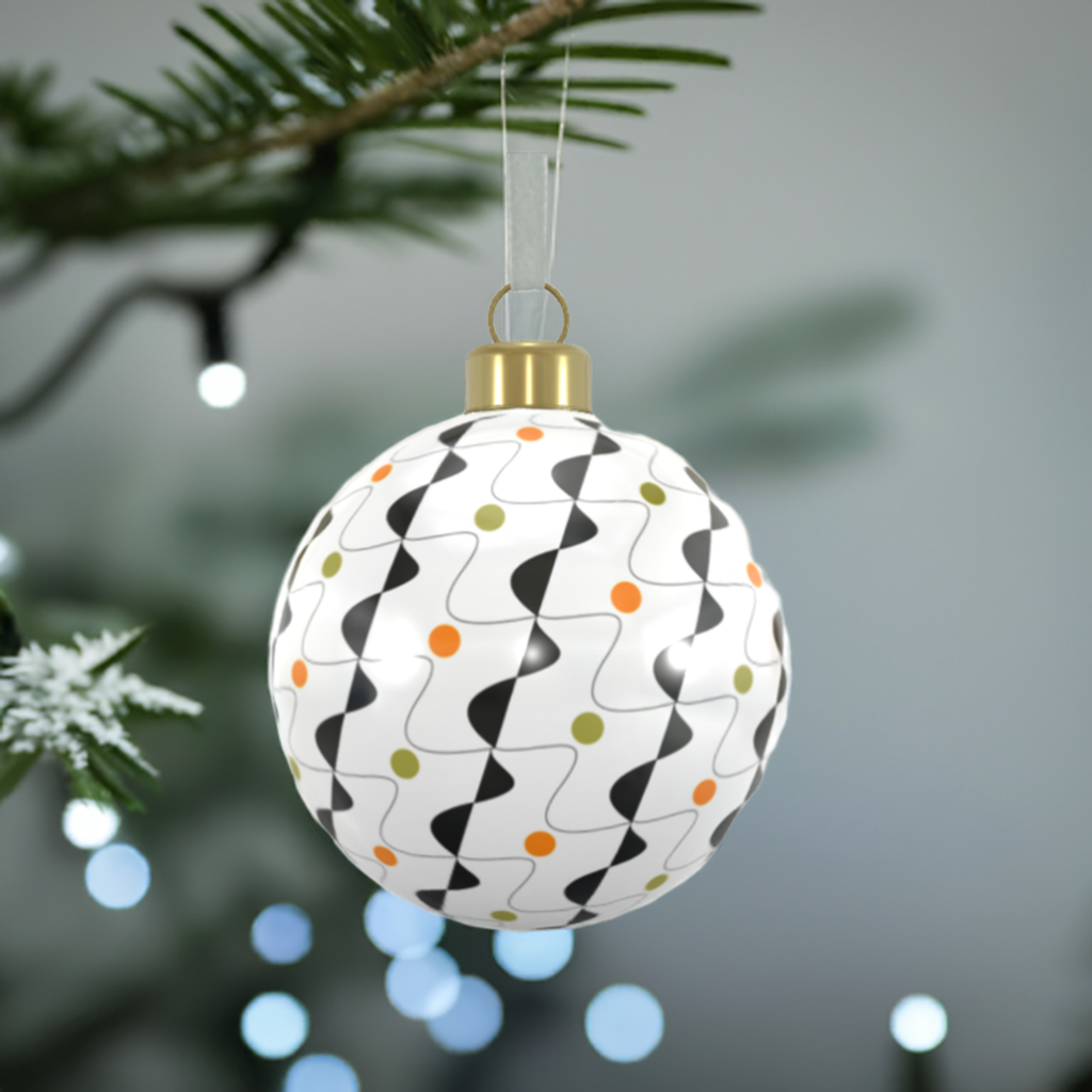 Unique Abstract Bone China Bauble