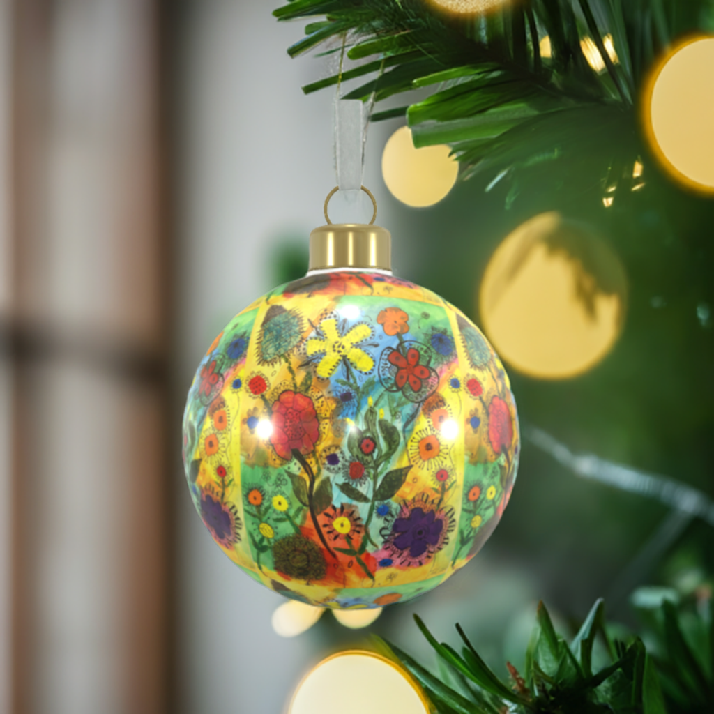 Unique Abstract Bone China Bauble