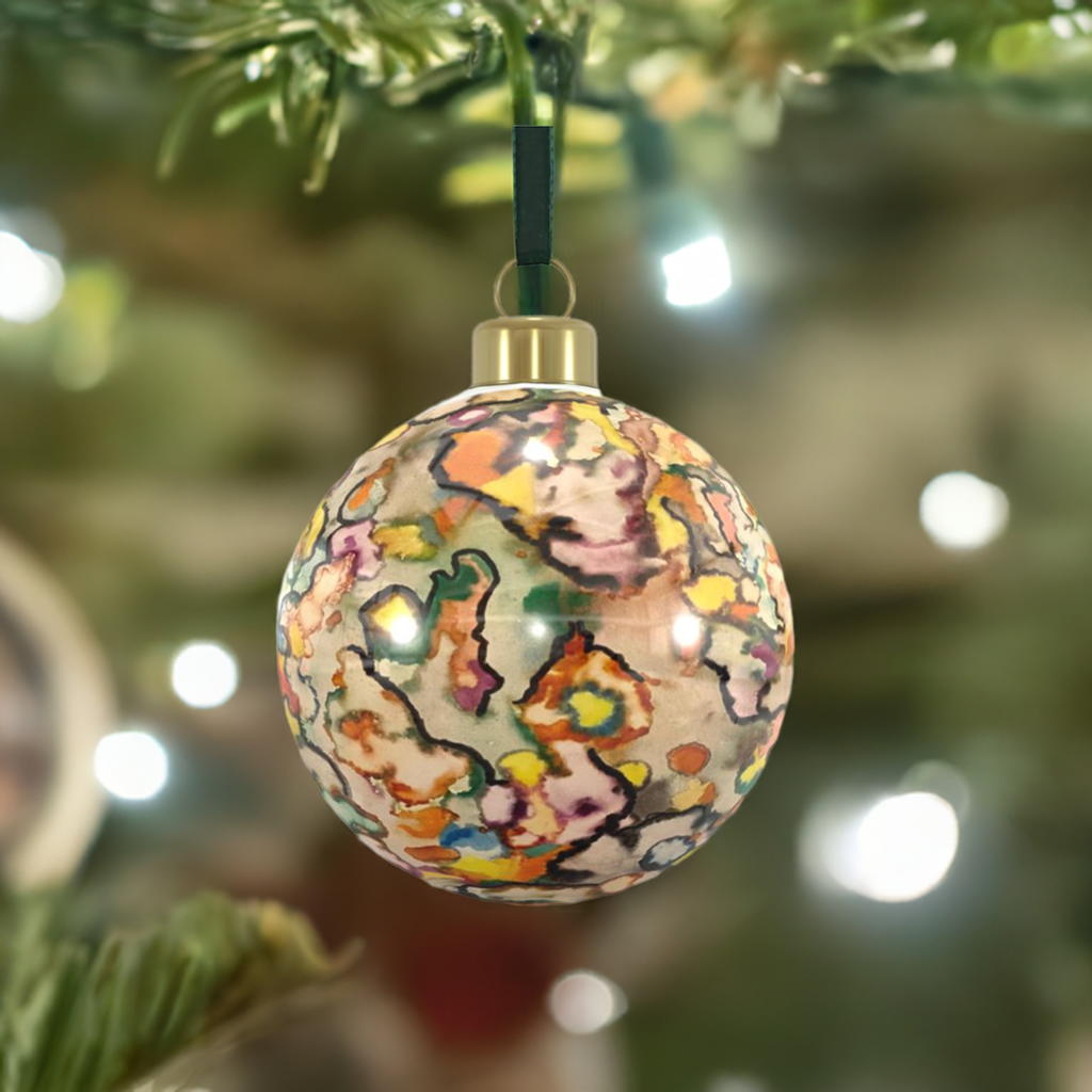 Unique Abstract Bone China Bauble