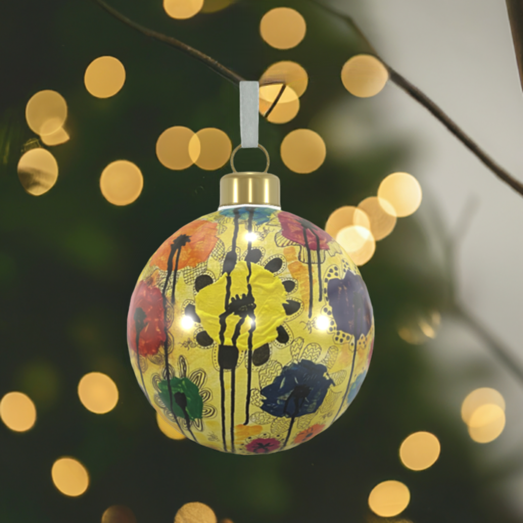 Unique Abstract Bone China Bauble