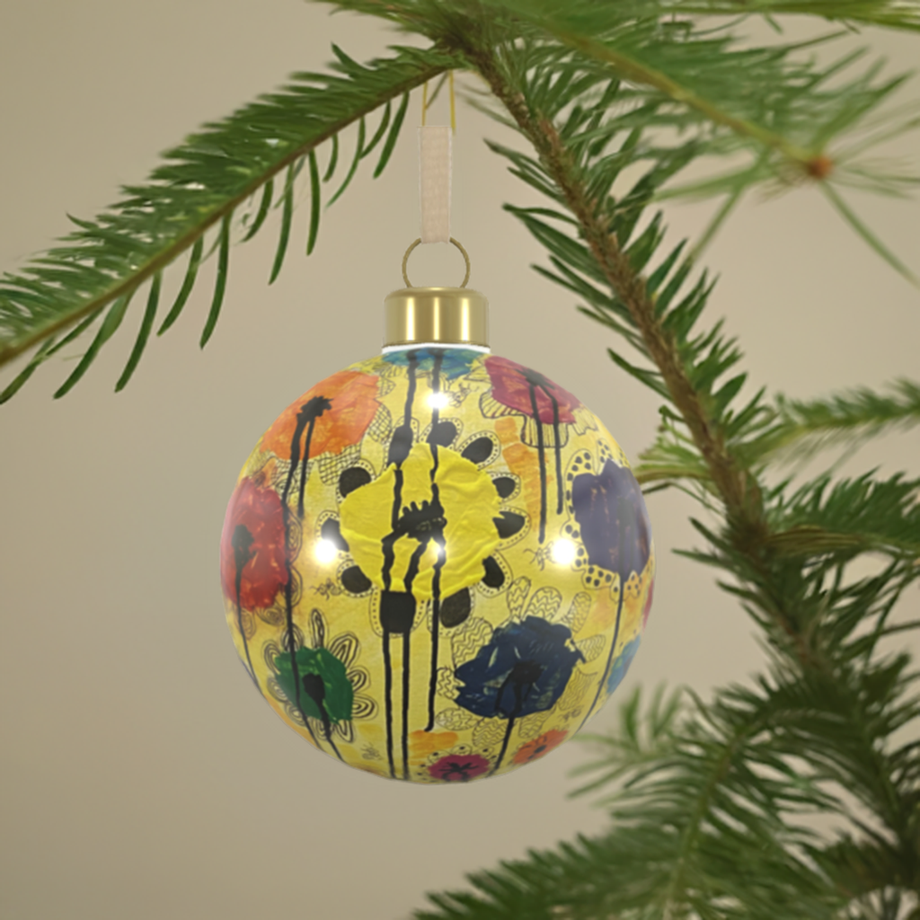 Unique Abstract Bone China Bauble